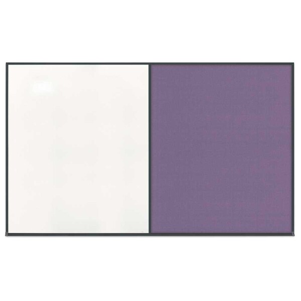 Single Door Radius Corkboard, 24"x36", Hea, UV7011RC-BLACK-CORK